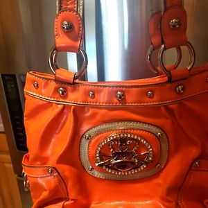 Kathy van Zealand Orange and gold bag.perfect shape.used once.